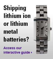 For help with shipping lithium batteries, try our interactive guide.