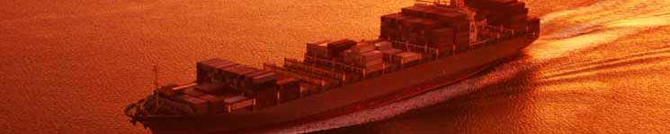 Ocean carrier transporting international freight or cargo overseas.